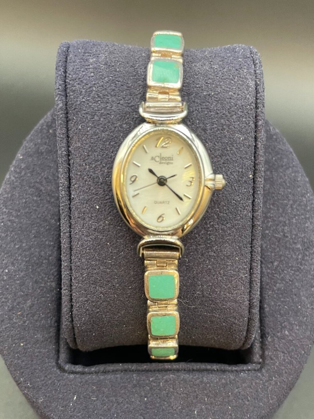 (Working) aCleoni Designs Sterling Silver and Turquoise Women's Watch
